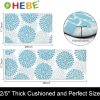 HEBE Anti Fatigue Kitchen Rug Sets 2 Piece Non Slip Kitchen Mats for Floor Cushioned Kitchen Rugs and Mats Waterproof Comfort Standing Mat Runner for Kitchen,Home Office,Sink,Laundry - Image 2