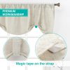 Home Queen Tie Up Curtain Valance Window Topper for Living Room, Adjustable Balloon Rod Pocket Drape Valence, Set of 1, 54 X 20 Inch, Linen - Image 4