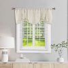 Home Queen Tie Up Curtain Valance Window Topper for Living Room, Adjustable Balloon Rod Pocket Drape Valence, Set of 1, 54 X 20 Inch, Linen - Image 8