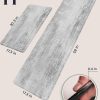 Homergy Anti Fatigue Kitchen Mats for Floor 2 PCS, Memory Foam Cushioned Rugs, Comfort Standing Desk Mats for Office, Home, Laundry Room, Waterproof & Ergonomic, 17.3×30.3 & 17.3×59, Pewter - Image 2