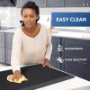 KitchenClouds Kitchen Mat Cushioned Anti Fatigue Kitchen Rug 17.3"x39" Waterproof Non Slip Kitchen Rugs and Mats Standing Desk Mat Comfort Floor Mats for Kitchen House Sink Office (Black) - Image 3