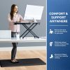 KitchenClouds Kitchen Mat Cushioned Anti Fatigue Kitchen Rug 17.3"x39" Waterproof Non Slip Kitchen Rugs and Mats Standing Desk Mat Comfort Floor Mats for Kitchen House Sink Office (Black) - Image 4