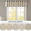 Madison Park Saratoga Light Filtering Fretwork Print Grommet Top Window Valance Swags for Living Room Bedroom and Kitchen, 50x18", Beige/Grey - Image 6