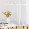 NICETOWN Scarf Curtain for Living Room - Elegant Solid Voile Sheer Valance Topper Long Window Treatment Scarf for Villa/Cottage (1 PC, Light Gray, W60 x L216) - Image 5