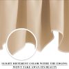 NICETOWN Window Valances for Sliding Door - Blackout 52 inches by 18 inches Rod Pocket Dining Room/Kitchen Tier Valances Window Curtain Topper Decorations (Biscotti Beige, 2 Pieces) - Image 3