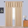 NICETOWN Window Valances for Sliding Door - Blackout 52 inches by 18 inches Rod Pocket Dining Room/Kitchen Tier Valances Window Curtain Topper Decorations (Biscotti Beige, 2 Pieces) - Image 5