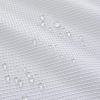 Valea Home Water Repellent Valance for Bathroom Window Waffle Woven Textured Short Kitchen Curtain Valances(60 x 16 inches, White, One Panel) - Image 3