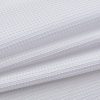 Valea Home Water Repellent Valance for Bathroom Window Waffle Woven Textured Short Kitchen Curtain Valances(60 x 16 inches, White, One Panel) - Image 4