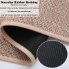 Yancorp Kitchen Rugs of 2 PCS Kitchen Floor Mats Washable Outdoor Rug Jute Rug Non Slip Kitchen Runner Rugs Mats Absorbent Cushioned Anti Fatigue for Kitchen, Floor Home, Office, Laundry,Khaki - Image 6